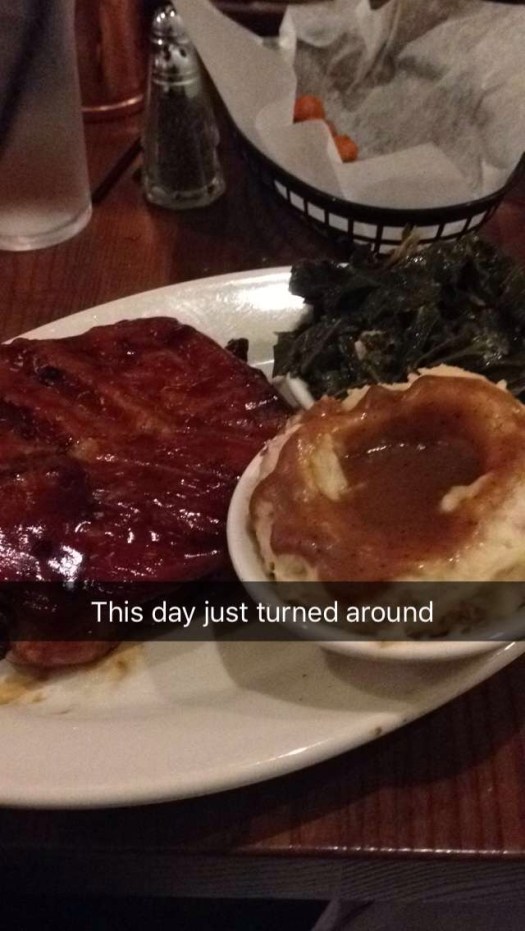 Carolina-style ribs. 